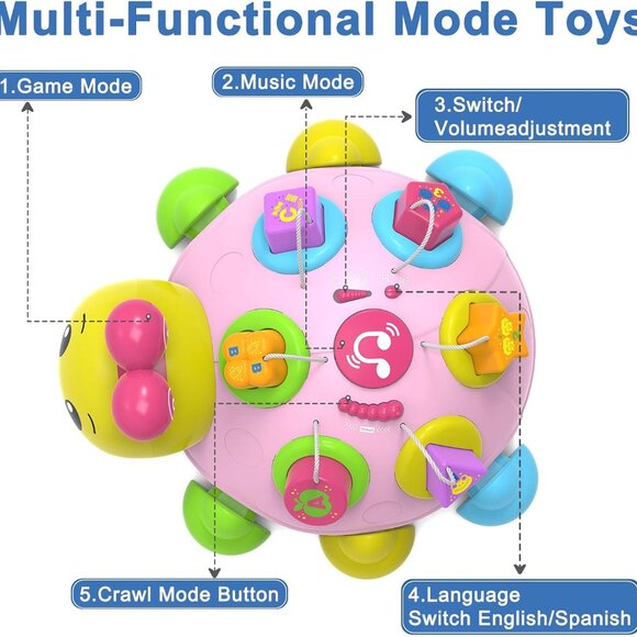NEW! Baby Musical Ladybug Crawling Toys with Light-up Music 😊 - Picture 3 of 6